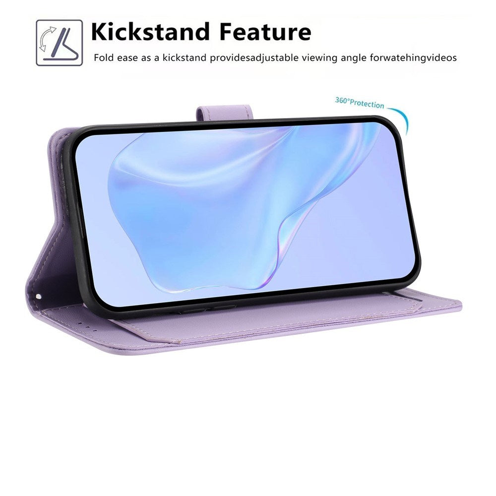 Motorola Moto G86 Power EIDERWOOD Kunstlæder Cover m. Strop & Kortholder - Lilla