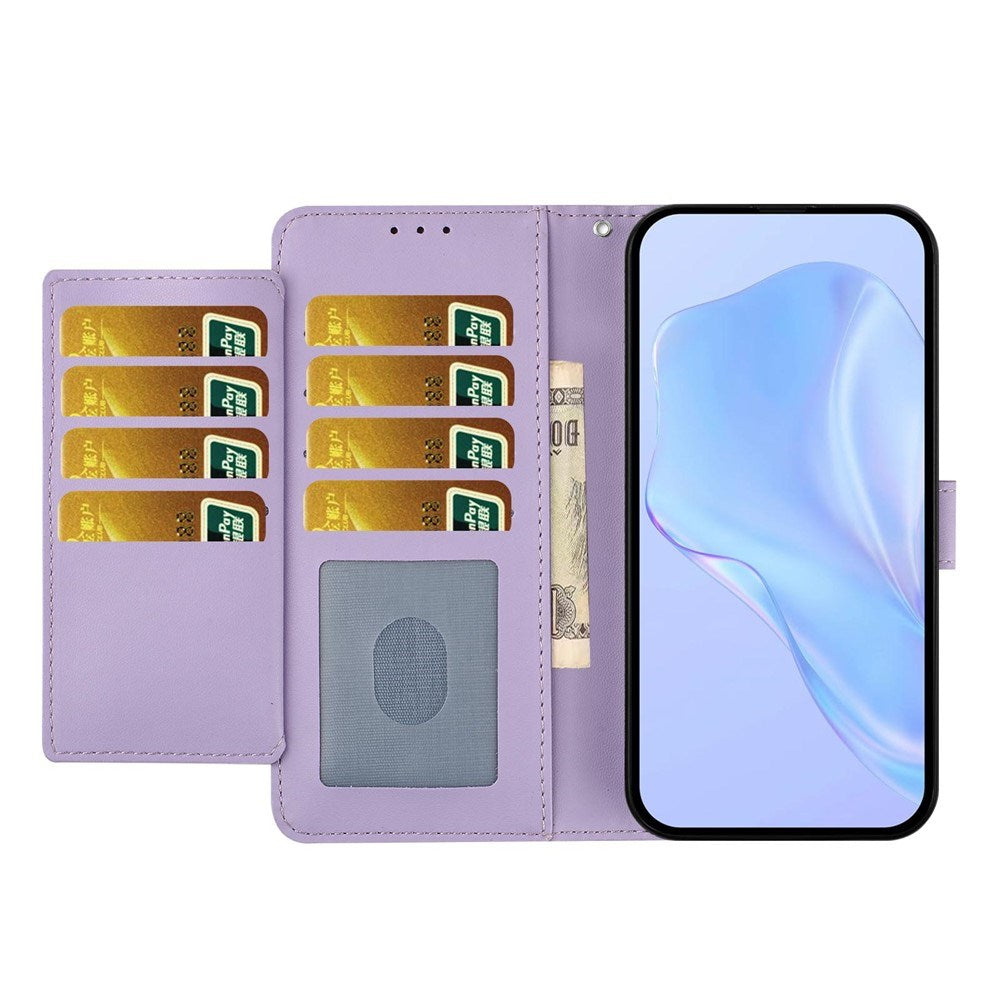 Motorola Moto G86 Power EIDERWOOD Kunstlæder Cover m. Strop & Kortholder - Lilla