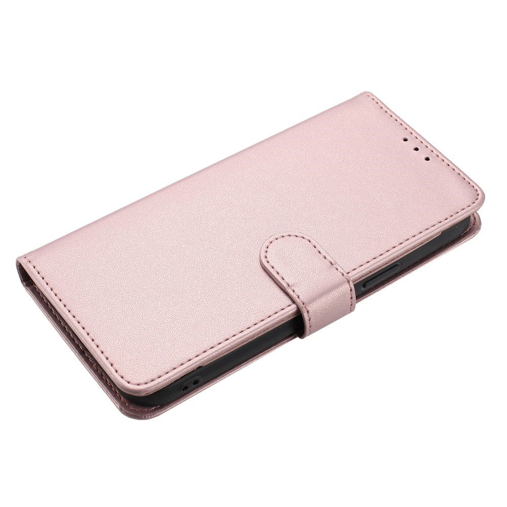 Motorola Moto G86 Power EIDERWOOD Kunstlæder Cover m. Strop & Kortholder - Rose Gold