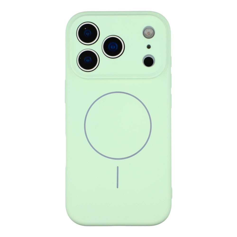 EIDERWOOD iPhone 17 Pro Max Fleksibelt Plastik Cover m. Foret Inderside - MagSafe Kompatibel - Mintgrøn