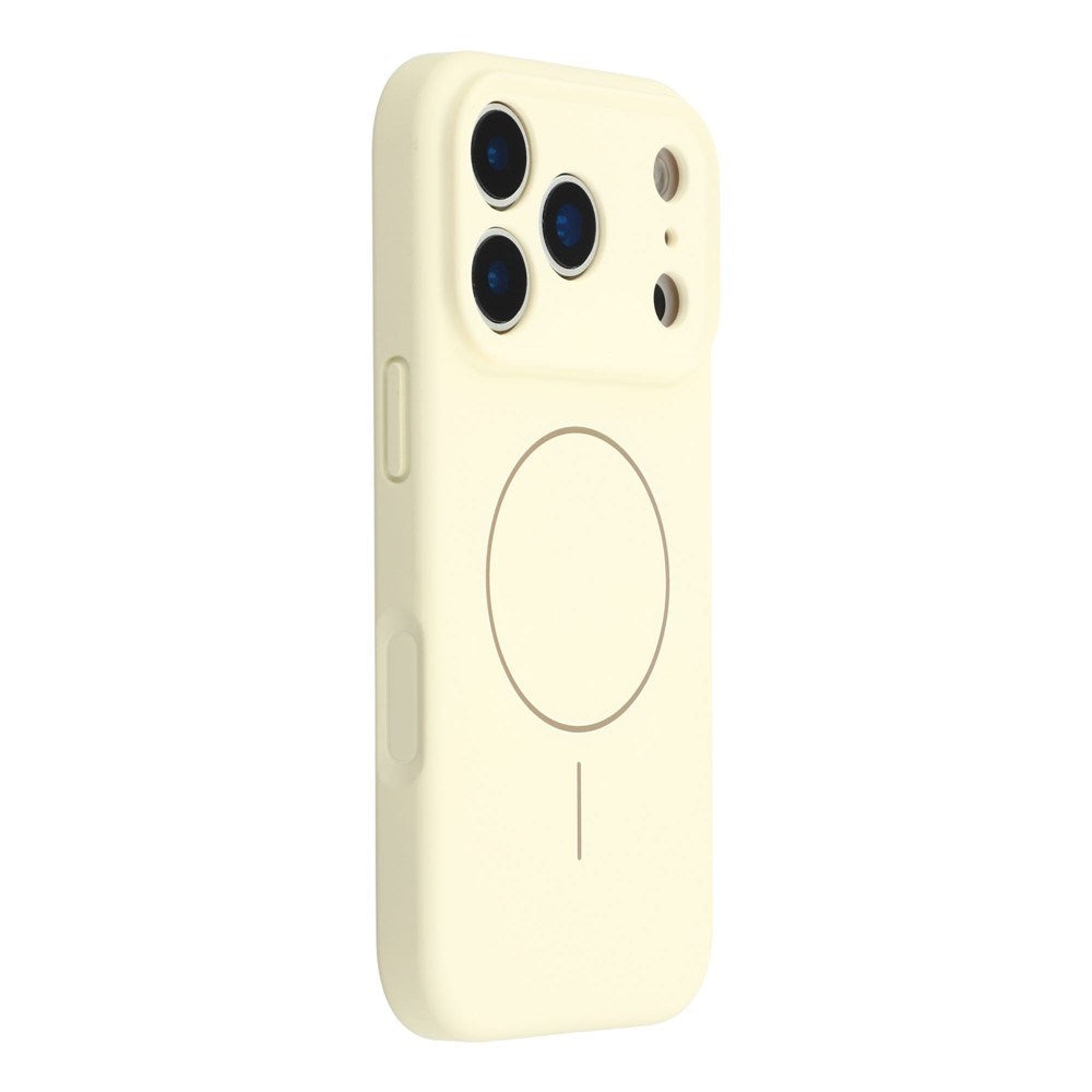 EIDERWOOD iPhone 17 Pro Max Fleksibelt Plastik Cover m. Foret Inderside - MagSafe Kompatibel - Hvid
