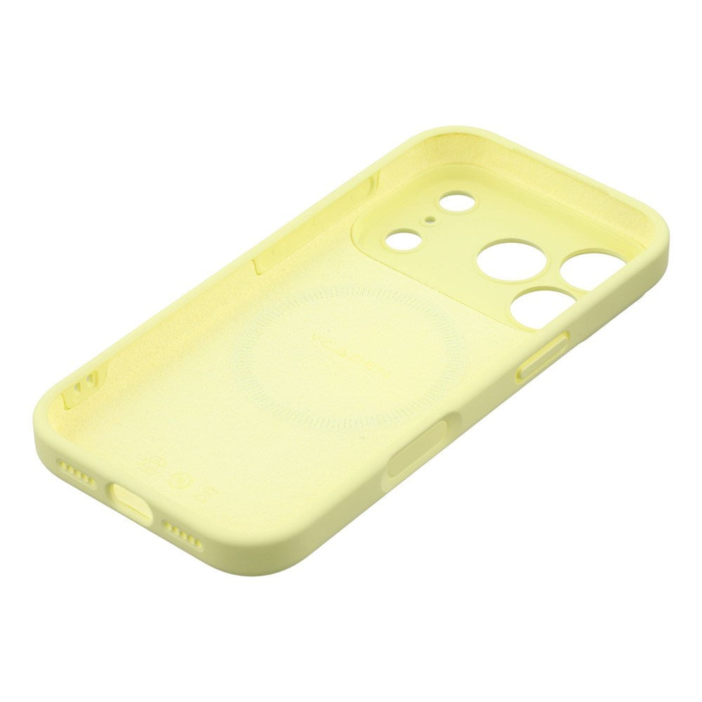 EIDERWOOD iPhone 17 Pro Max Fleksibelt Plastik Cover m. Foret Inderside - MagSafe Kompatibel - Gul