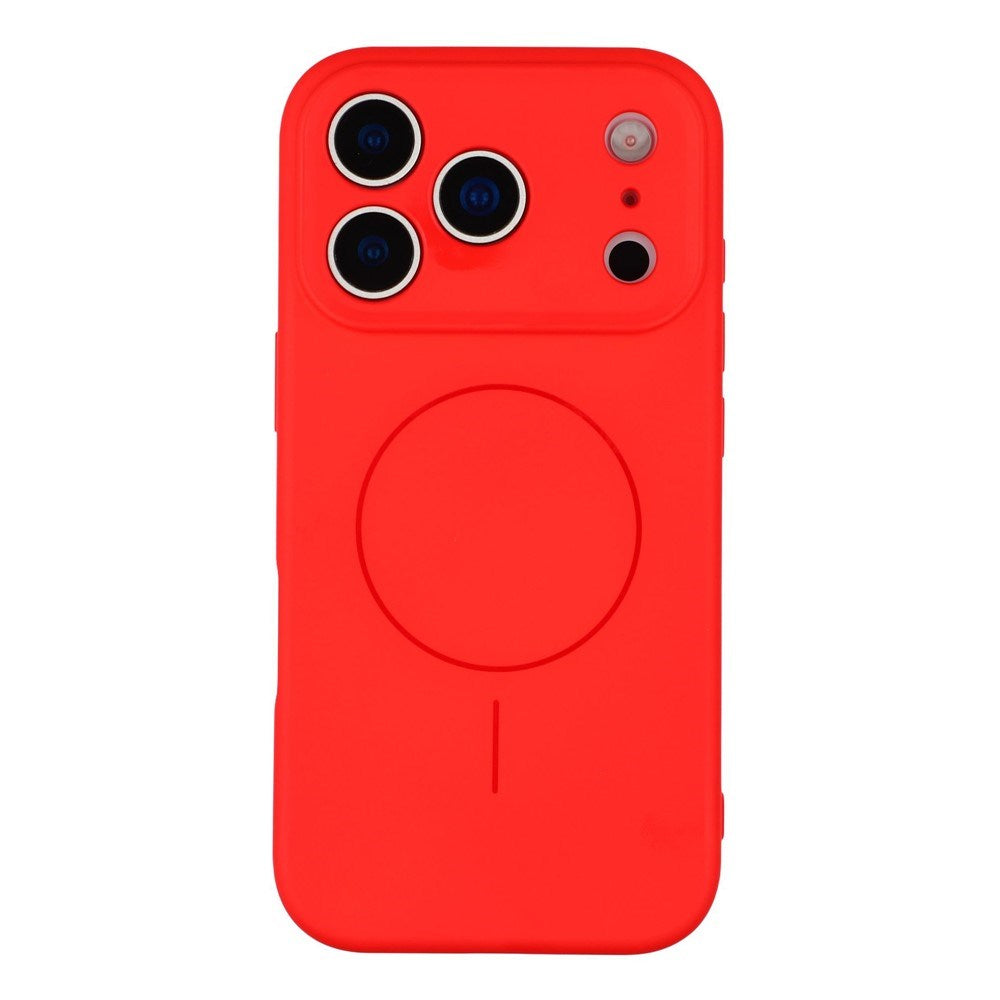 EIDERWOOD iPhone 17 Pro Max Fleksibelt Plastik Cover m. Foret Inderside - MagSafe Kompatibel - Rød