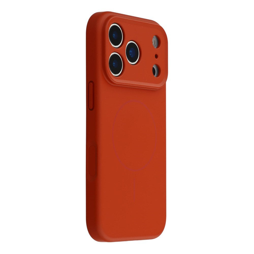 EIDERWOOD iPhone 17 Pro Max Fleksibelt Plastik Cover m. Foret Inderside - MagSafe Kompatibel - Mørkerød