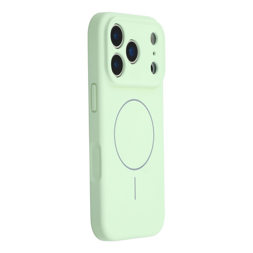 EIDERWOOD iPhone 17 Pro Fleksibelt Plastik Cover m. Foret Inderside - MagSafe Kompatibel - Mintgrøn