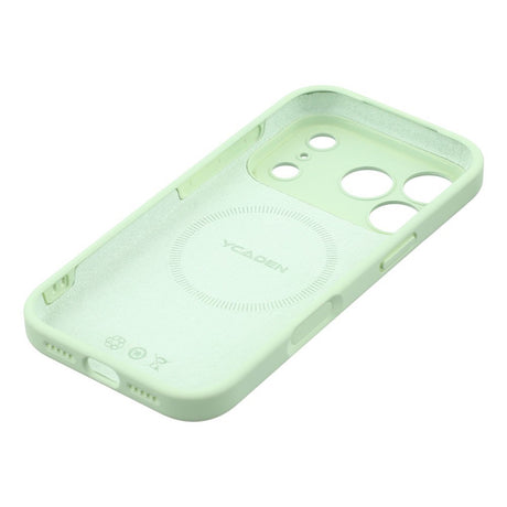 EIDERWOOD iPhone 17 Pro Fleksibelt Plastik Cover m. Foret Inderside - MagSafe Kompatibel - Mintgrøn