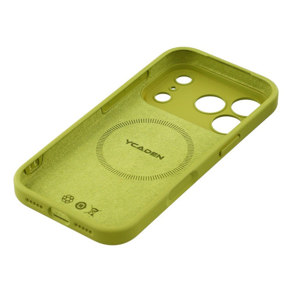 EIDERWOOD iPhone 17 Pro Fleksibelt Plastik Cover m. Foret Inderside - MagSafe Kompatibel - Grøn