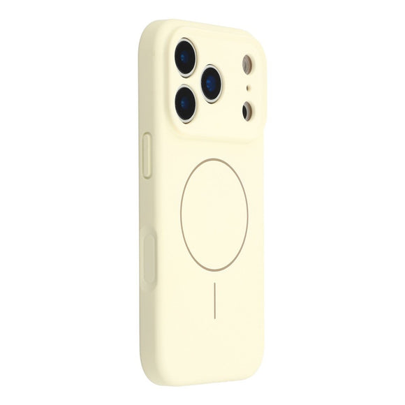 EIDERWOOD iPhone 17 Pro Fleksibelt Plastik Cover m. Foret Inderside - MagSafe Kompatibel - Beige