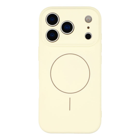 EIDERWOOD iPhone 17 Pro Fleksibelt Plastik Cover m. Foret Inderside - MagSafe Kompatibel - Beige