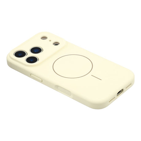 EIDERWOOD iPhone 17 Pro Fleksibelt Plastik Cover m. Foret Inderside - MagSafe Kompatibel - Beige