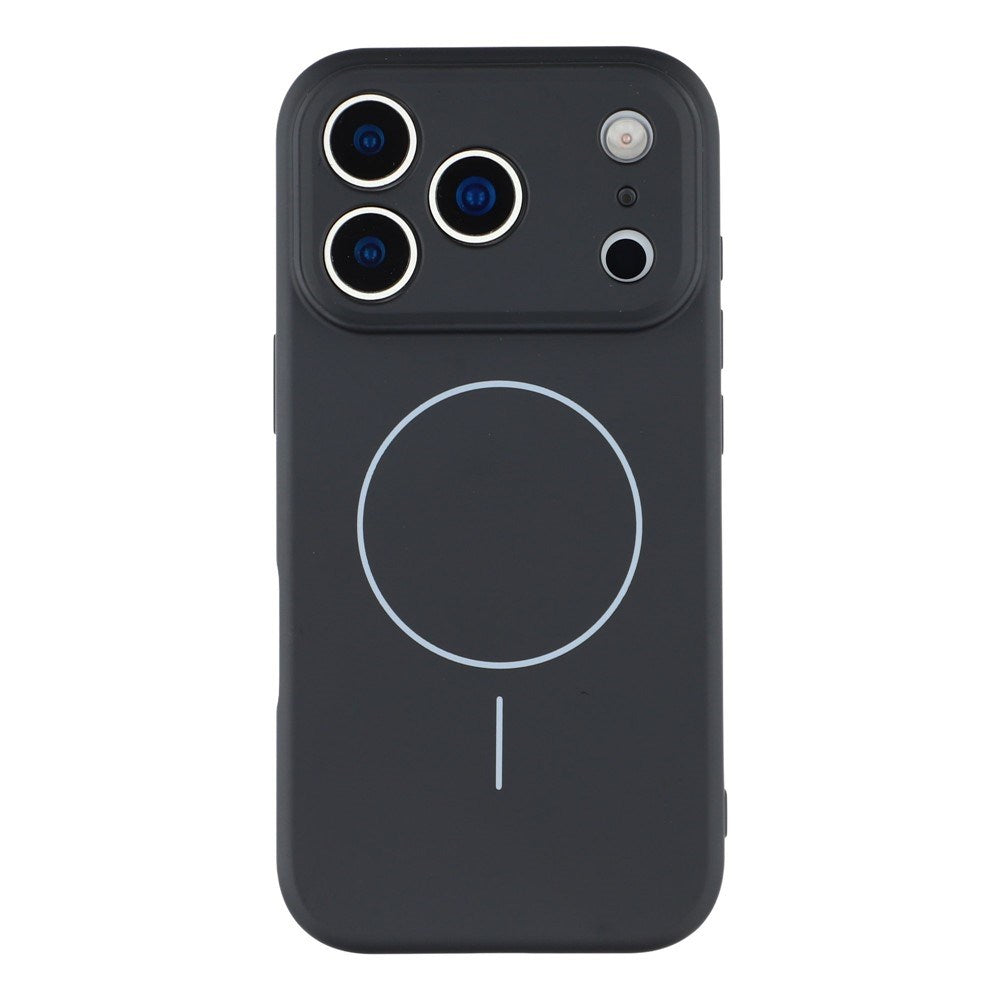 EIDERWOOD iPhone 17 Pro Fleksibelt Plastik Cover m. Foret Inderside - MagSafe Kompatibel - Sort
