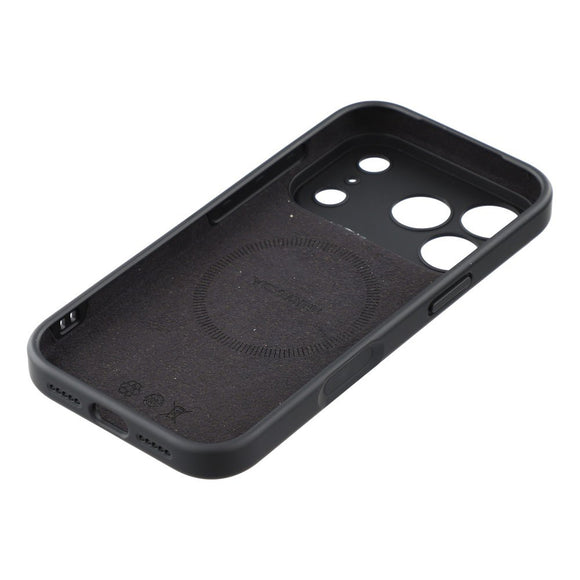 EIDERWOOD iPhone 17 Pro Fleksibelt Plastik Cover m. Foret Inderside - MagSafe Kompatibel - Sort
