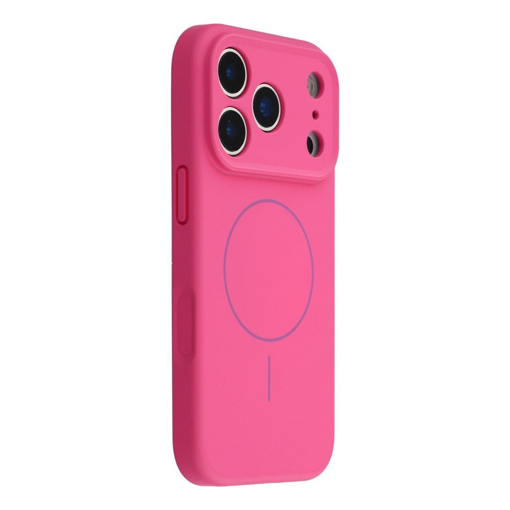 EIDERWOOD iPhone 17 Pro Fleksibelt Plastik Cover m. Foret Inderside - MagSafe Kompatibel - Pink
