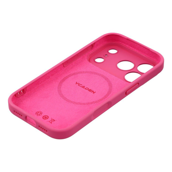 EIDERWOOD iPhone 17 Pro Fleksibelt Plastik Cover m. Foret Inderside - MagSafe Kompatibel - Pink