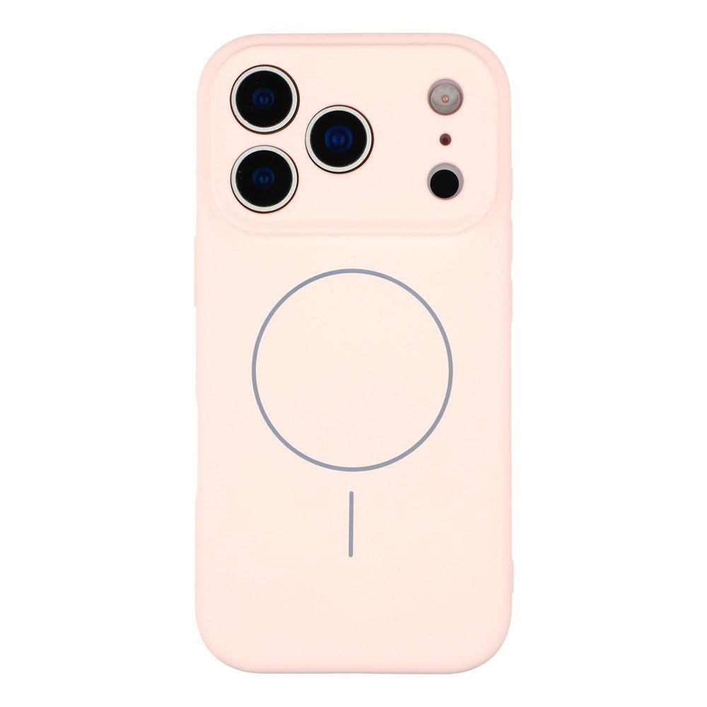 EIDERWOOD iPhone 17 Pro Fleksibelt Plastik Cover m. Foret Inderside - MagSafe Kompatibel - Lyserød