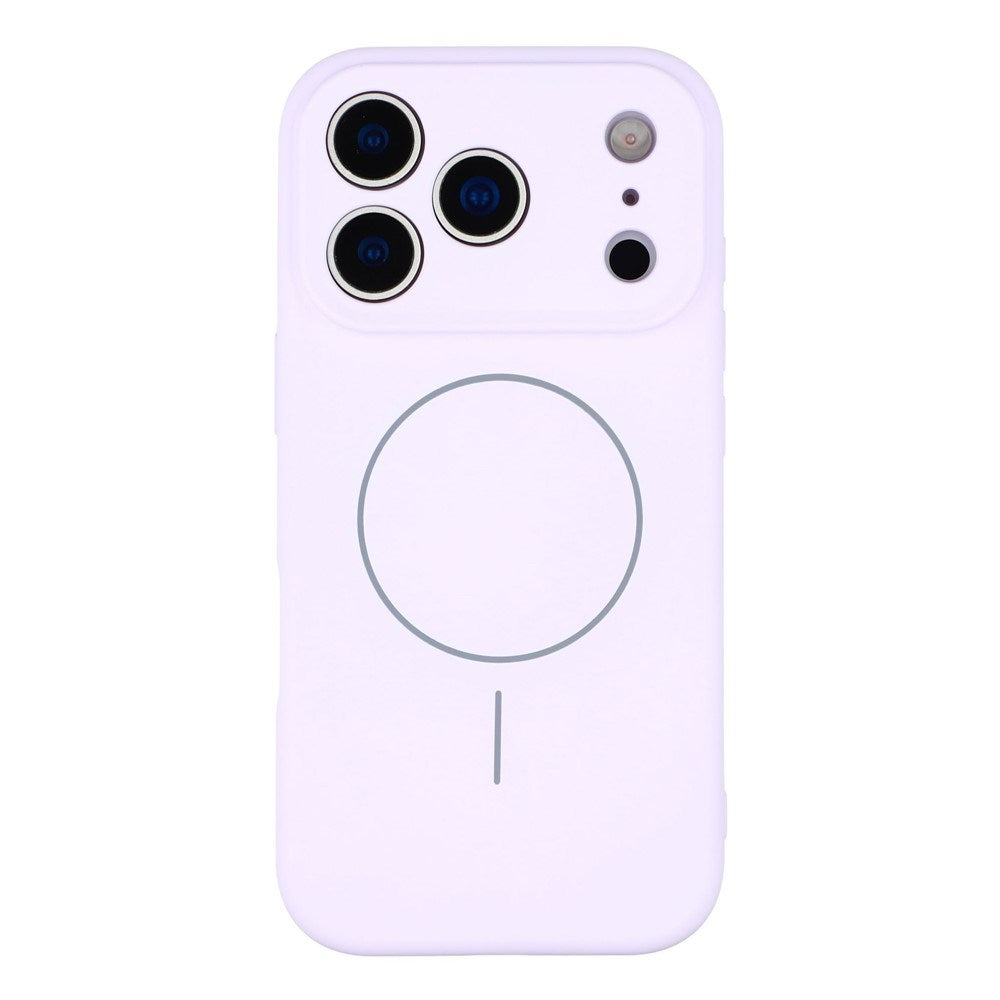 EIDERWOOD iPhone 17 Pro Fleksibelt Plastik Cover m. Foret Inderside - MagSafe Kompatibel - Lys Lilla