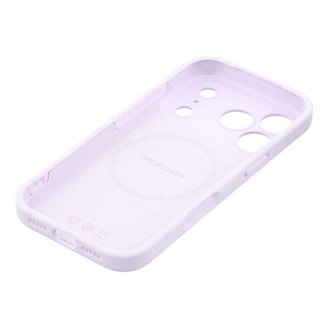 EIDERWOOD iPhone 17 Pro Fleksibelt Plastik Cover m. Foret Inderside - MagSafe Kompatibel - Lys Lilla