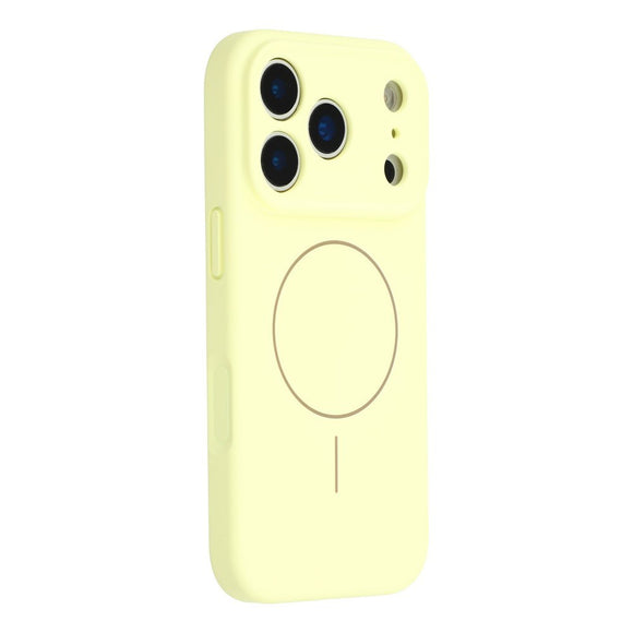 EIDERWOOD iPhone 17 Pro Fleksibelt Plastik Cover m. Foret Inderside - MagSafe Kompatibel - Gul