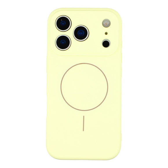 EIDERWOOD iPhone 17 Pro Fleksibelt Plastik Cover m. Foret Inderside - MagSafe Kompatibel - Gul