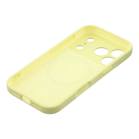 EIDERWOOD iPhone 17 Pro Fleksibelt Plastik Cover m. Foret Inderside - MagSafe Kompatibel - Gul
