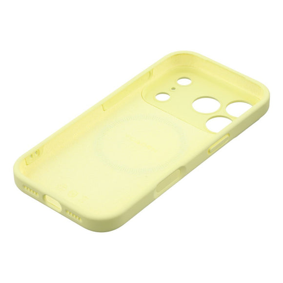 EIDERWOOD iPhone 17 Pro Fleksibelt Plastik Cover m. Foret Inderside - MagSafe Kompatibel - Gul