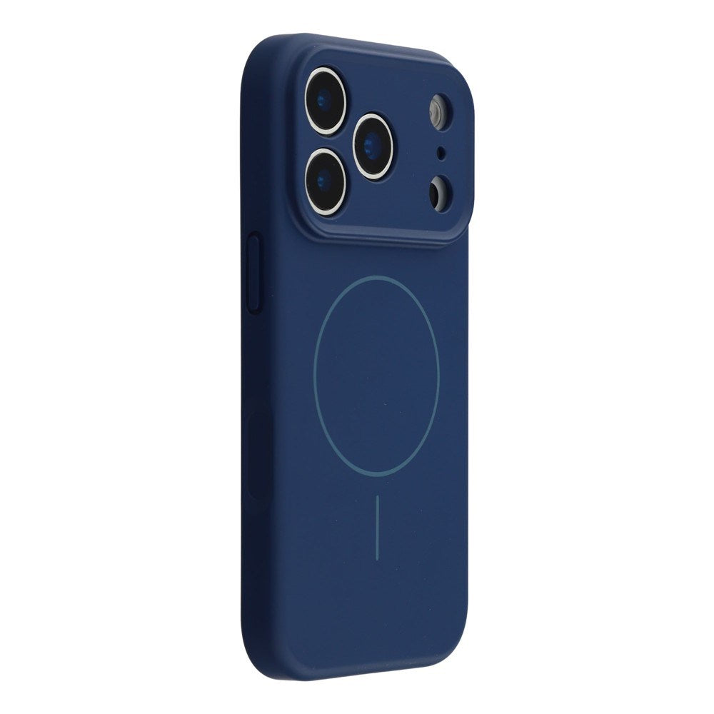 EIDERWOOD iPhone 17 Pro Fleksibelt Plastik Cover m. Foret Inderside - MagSafe Kompatibel - Mørkeblå