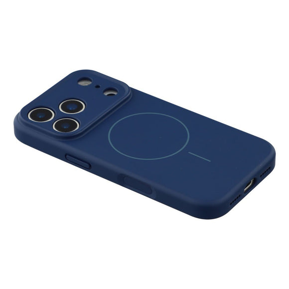 EIDERWOOD iPhone 17 Pro Fleksibelt Plastik Cover m. Foret Inderside - MagSafe Kompatibel - Mørkeblå