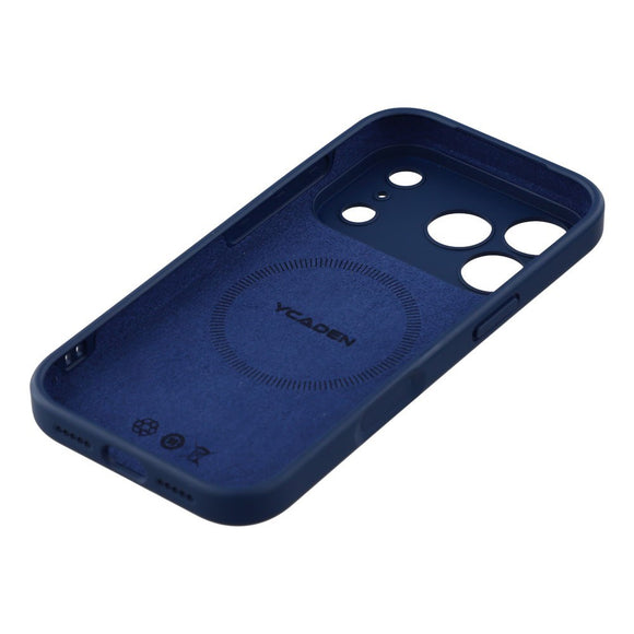 EIDERWOOD iPhone 17 Pro Fleksibelt Plastik Cover m. Foret Inderside - MagSafe Kompatibel - Mørkeblå