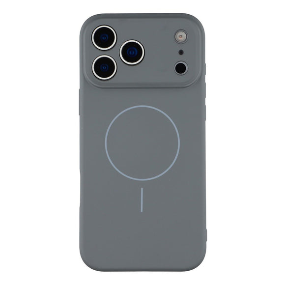 EIDERWOOD iPhone 17 Pro Fleksibelt Plastik Cover m. Foret Inderside - MagSafe Kompatibel - Mørkegrå