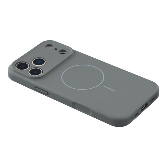 EIDERWOOD iPhone 17 Pro Fleksibelt Plastik Cover m. Foret Inderside - MagSafe Kompatibel - Mørkegrå