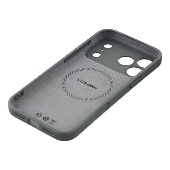EIDERWOOD iPhone 17 Pro Fleksibelt Plastik Cover m. Foret Inderside - MagSafe Kompatibel - Mørkegrå
