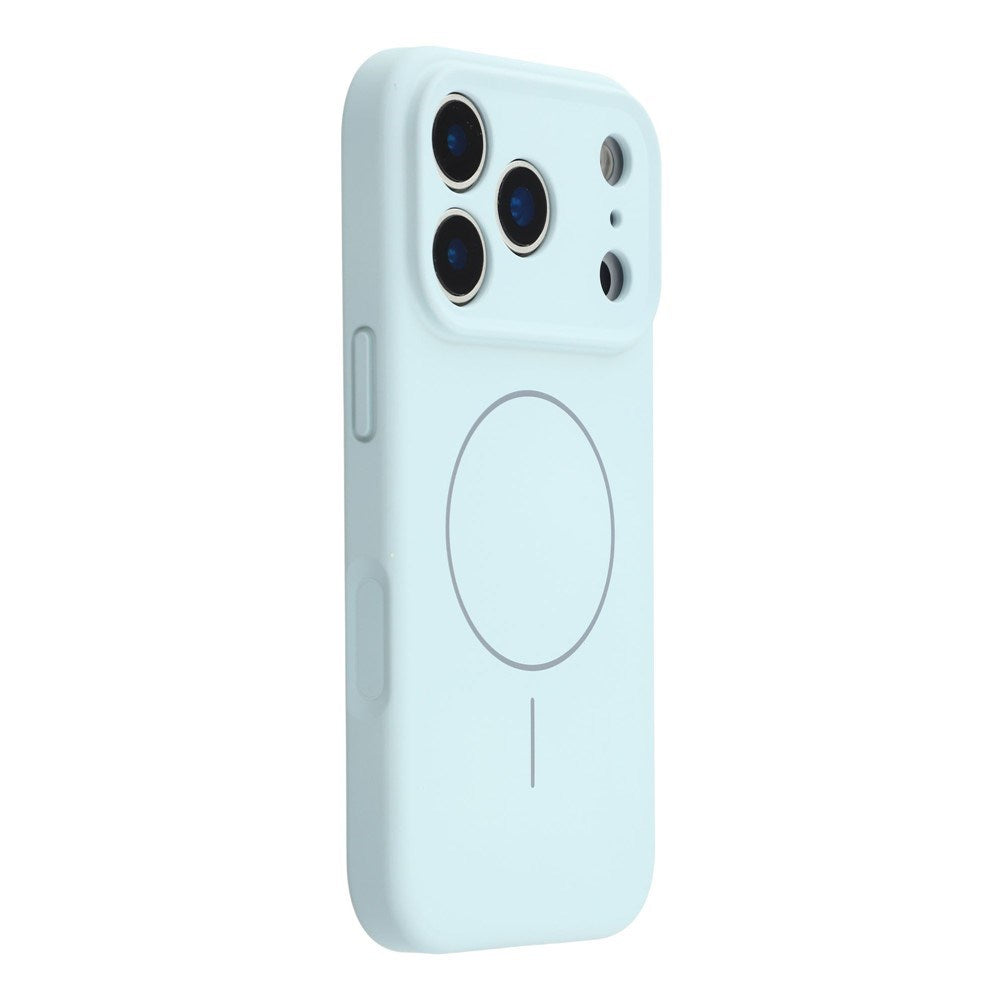 EIDERWOOD iPhone 17 Pro Fleksibelt Plastik Cover m. Foret Inderside - MagSafe Kompatibel - Lyseblå