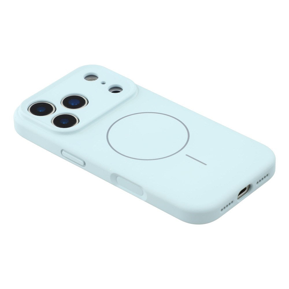 EIDERWOOD iPhone 17 Pro Fleksibelt Plastik Cover m. Foret Inderside - MagSafe Kompatibel - Lyseblå