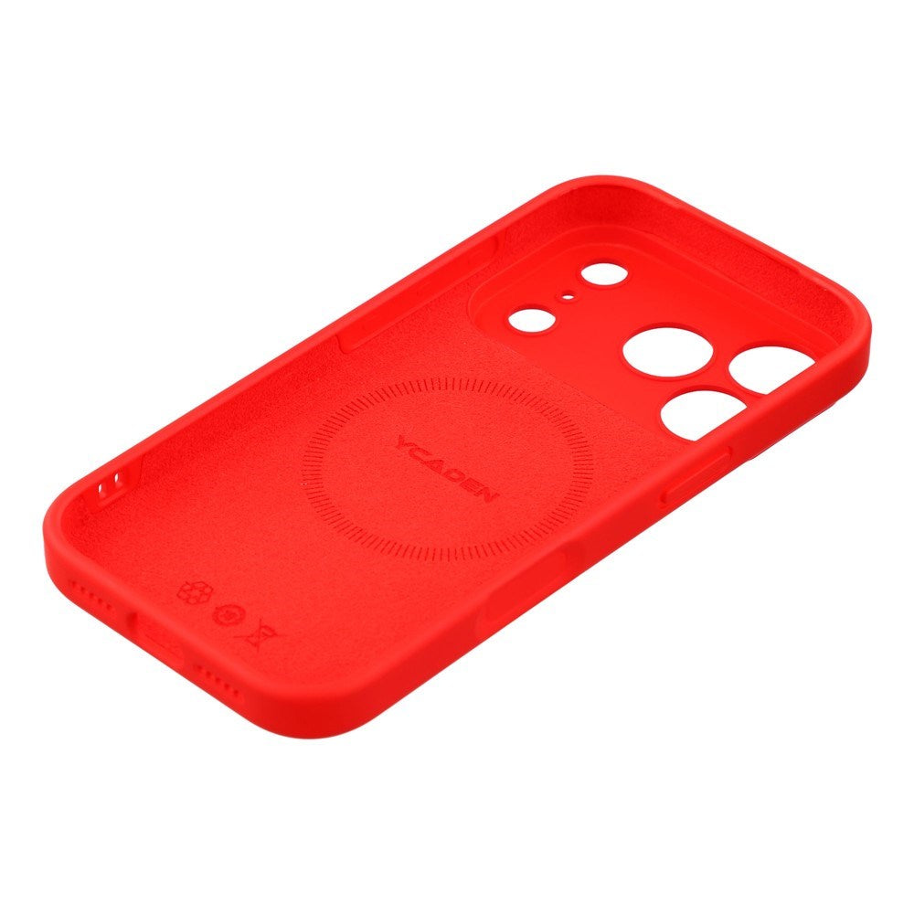 EIDERWOOD iPhone 17 Pro Fleksibelt Plastik Cover m. Foret Inderside - MagSafe Kompatibel - Rød