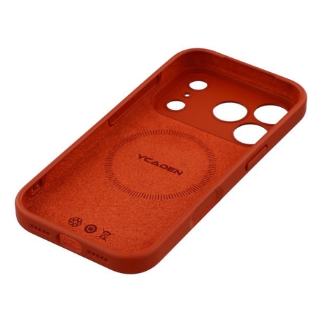 EIDERWOOD iPhone 17 Pro Fleksibelt Plastik Cover m. Foret Inderside - MagSafe Kompatibel - Mørkerød