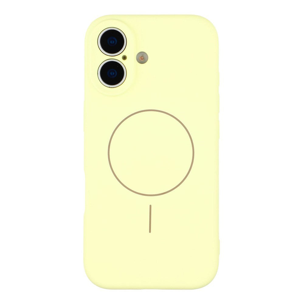 EIDERWOOD iPhone 17 Fleksibelt Plastik Cover m. Foret Inderside - MagSafe Kompatibel - Gul