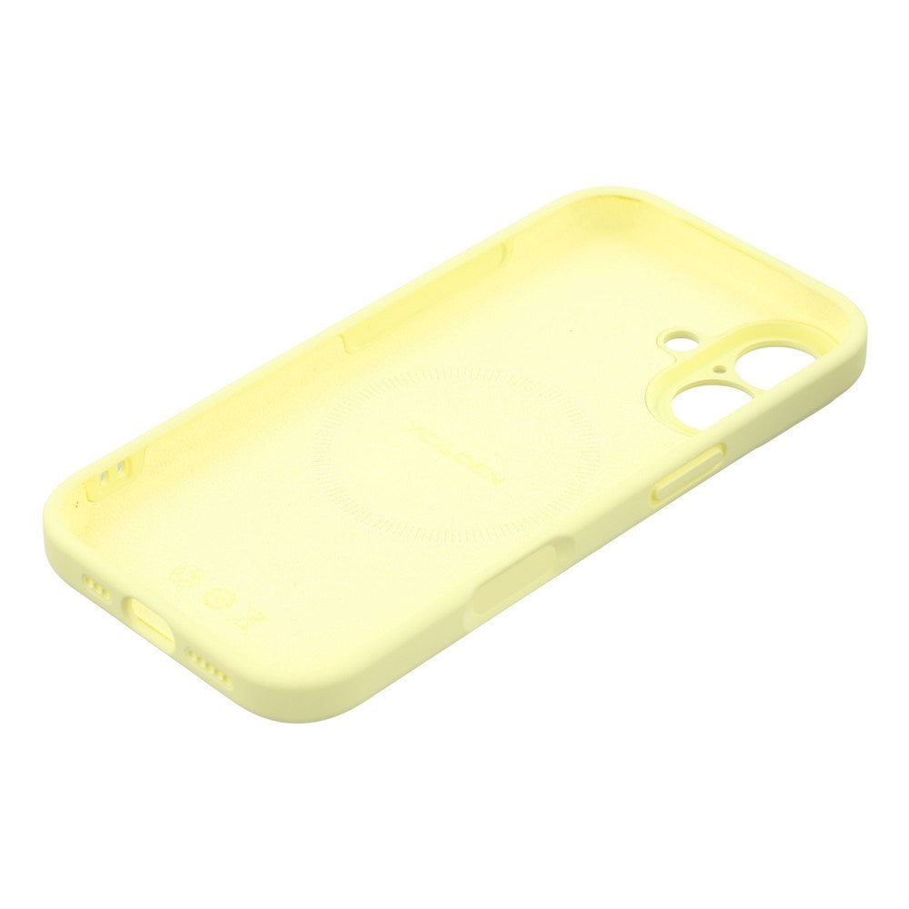 EIDERWOOD iPhone 17 Fleksibelt Plastik Cover m. Foret Inderside - MagSafe Kompatibel - Gul