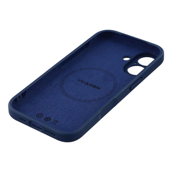 EIDERWOOD iPhone 17 Fleksibelt Plastik Cover m. Foret Inderside - MagSafe Kompatibel - Mørkeblå