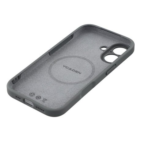 EIDERWOOD iPhone 17 Fleksibelt Plastik Cover m. Foret Inderside - MagSafe Kompatibel - Mørkegrå