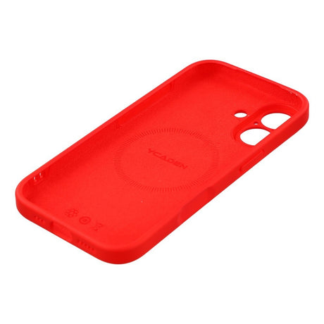 EIDERWOOD iPhone 17 Fleksibelt Plastik Cover m. Foret Inderside - MagSafe Kompatibel - Rød
