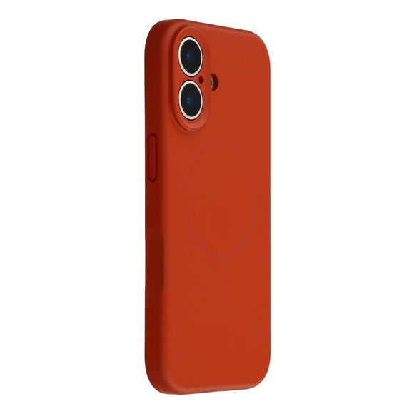EIDERWOOD iPhone 17 Fleksibelt Plastik Cover m. Foret Inderside - MagSafe Kompatibel - Mørkerød