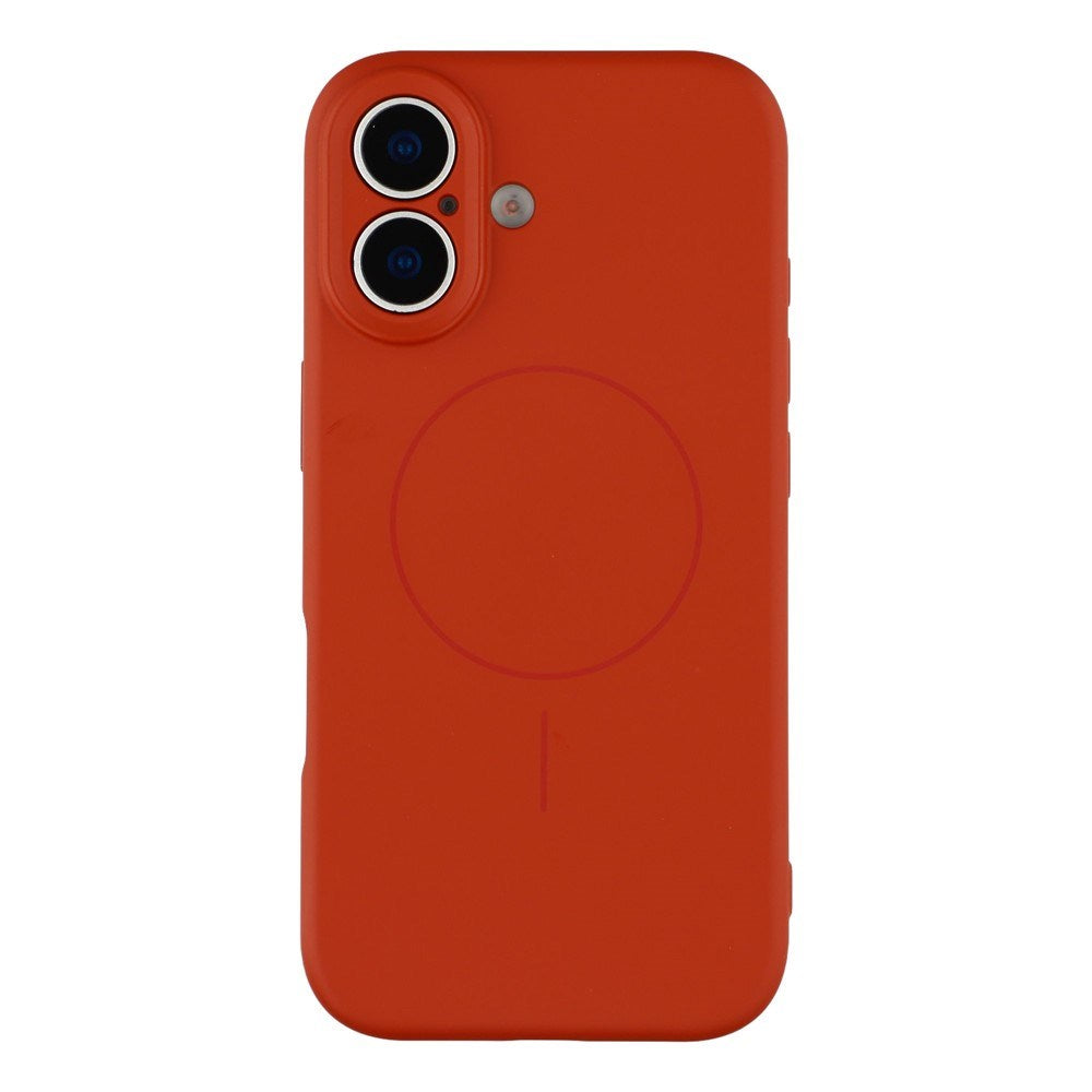 EIDERWOOD iPhone 17 Fleksibelt Plastik Cover m. Foret Inderside - MagSafe Kompatibel - Mørkerød