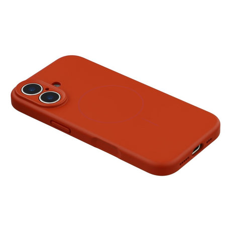 EIDERWOOD iPhone 17 Fleksibelt Plastik Cover m. Foret Inderside - MagSafe Kompatibel - Mørkerød