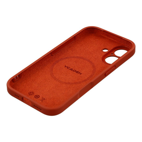 EIDERWOOD iPhone 17 Fleksibelt Plastik Cover m. Foret Inderside - MagSafe Kompatibel - Mørkerød