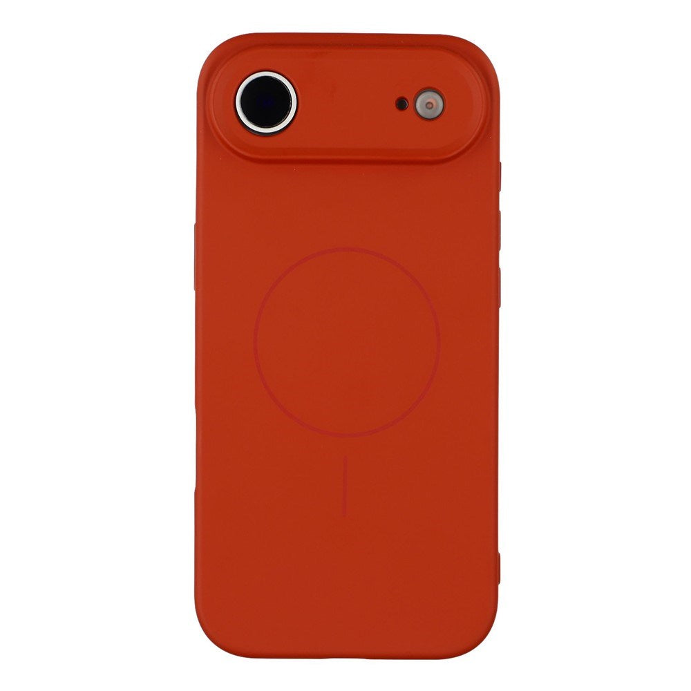 EIDERWOOD iPhone Air Fleksibelt Plastik Cover m. Foret Inderside - MagSafe Kompatibel - Mørkerød