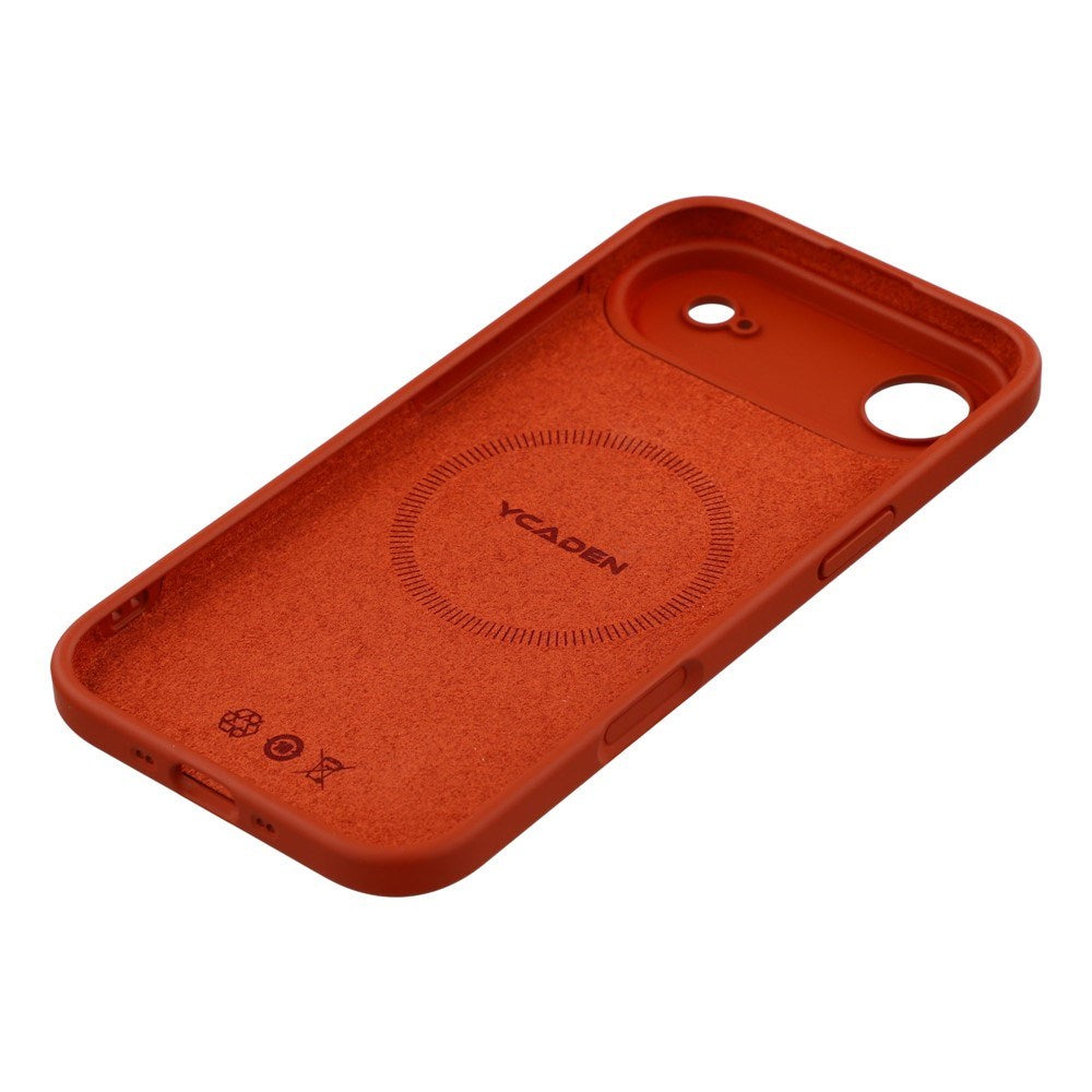 EIDERWOOD iPhone Air Fleksibelt Plastik Cover m. Foret Inderside - MagSafe Kompatibel - Mørkerød