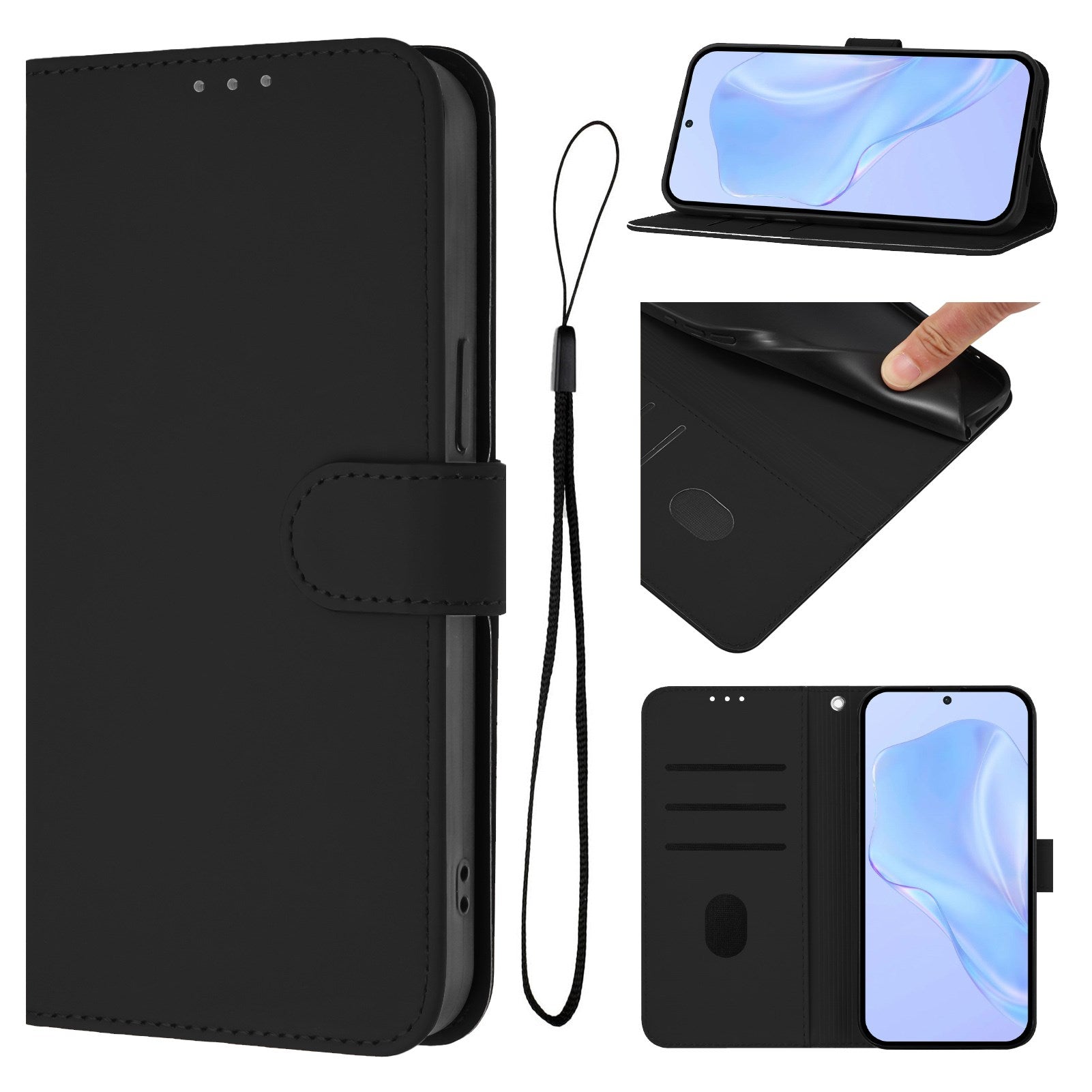 Xiaomi Redmi Note 15 Pro+ (Plus) / Poco M8 Pro (5G) EIDERWOOD Flipcover med Rem - Sort