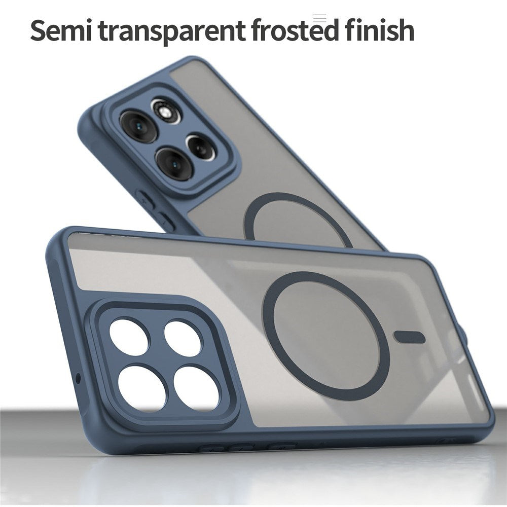 Motorola Moto G86 Power EIDERWOOD Hybrid Plastik Cover - MagSafe Kompatibel - Blå