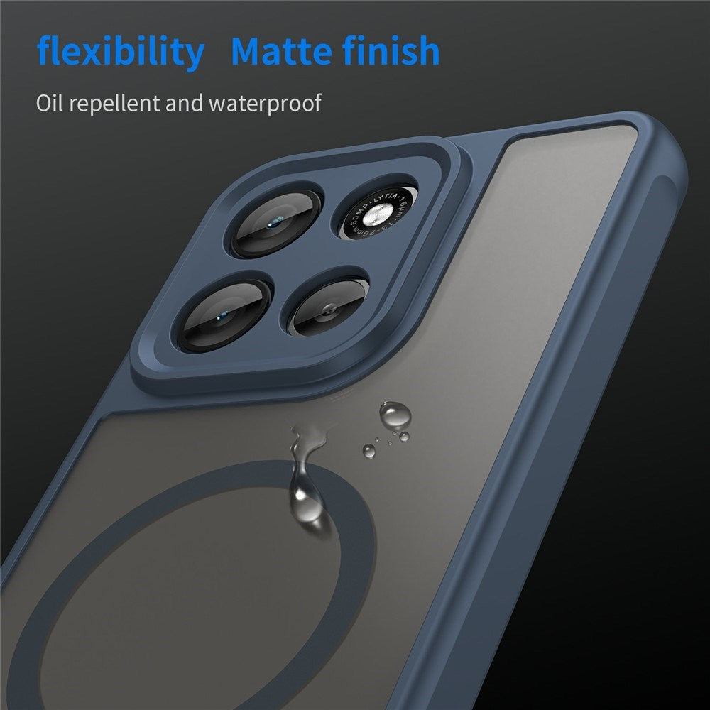 Motorola Moto G86 Power EIDERWOOD Hybrid Plastik Cover - MagSafe Kompatibel - Blå