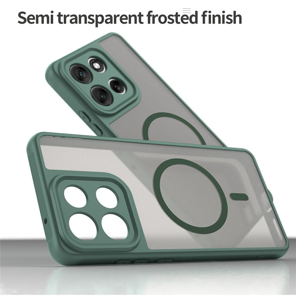 Motorola Moto G86 Power EIDERWOOD Hybrid Plastik Cover - MagSafe Kompatibel - Grøn